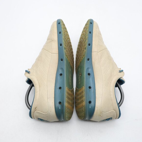 Ecco Cool Gore-Tex Golf Cream Sneaker Men's EU Size 42 Lace Up Low Top Comfort - Picture 6 of 12